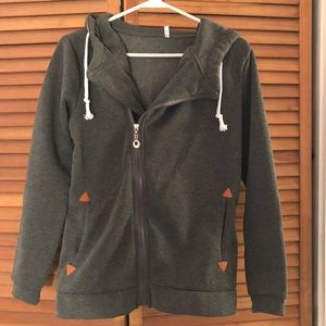 Asymmetrical Zipper Hoodie